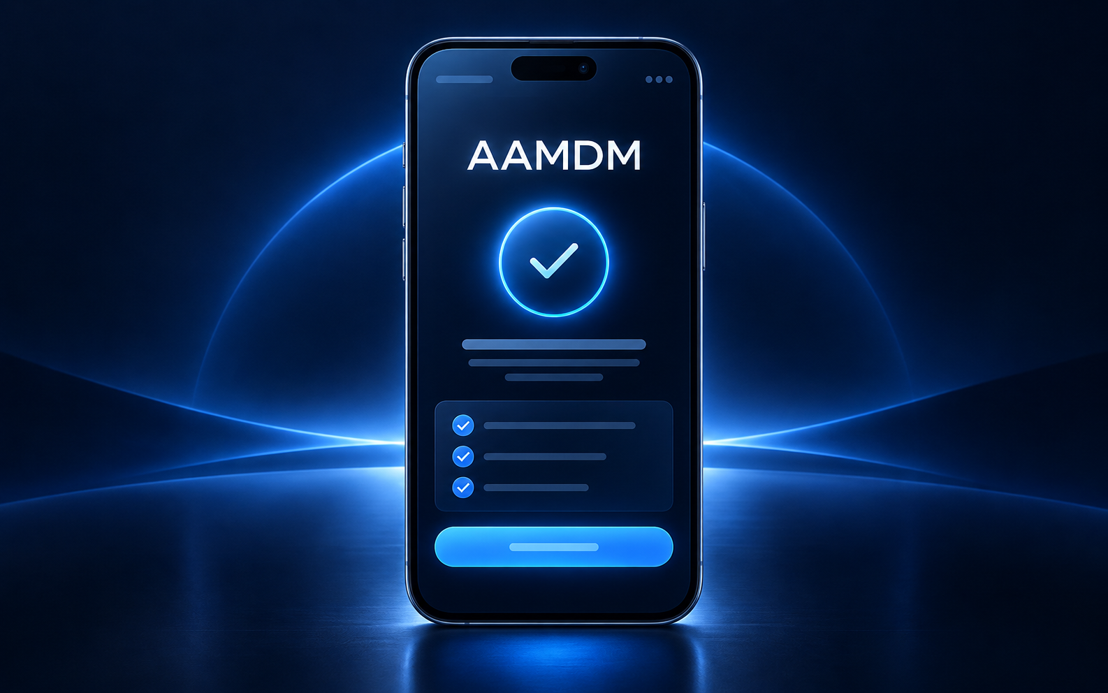 AAMDM enrollment screen